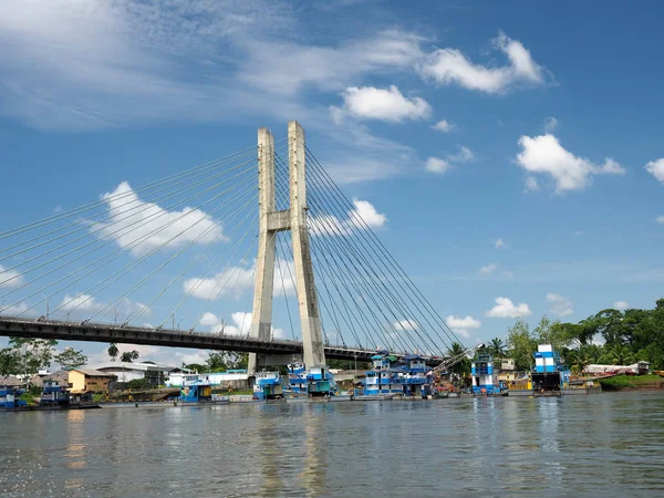 Gran Puente Sobre Río Napo Coca Ecuador — Foto de Stock