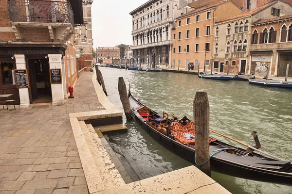 Benátky Gondoly Canal Grande Itálie — Stock fotografie