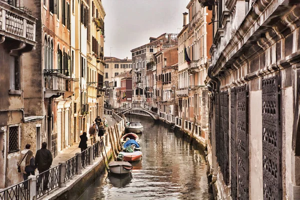 Velence Gondolák Canal Grande Olaszország — Stock Fotó