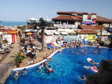 Golden Sands, Bulgaristan-1 Temmuz:, 2017 1 Temmuz 2017 Golden Sands, Bulgaristan üzerinde yaz aylarında plaj partisi. 