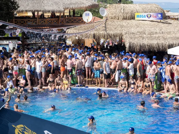 Golden Sands Bulgaria Juli 2017 Strandparty Sommer Juli 2017 Golden — Stockfoto