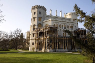  Bahçeleri ve kale Hluboka nad Vltavou, Çek Cumhuriyeti için 