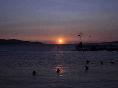 Adriyatik Denizi üzerinde gün batımı