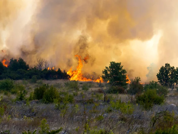 a devastating fire in Croatia near Pristeg village