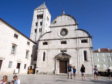 Zadar, Coratia Ağustos 29.2017, Zadar, eski şehir, Ağustos 29. 2017, Zadar, Coratia