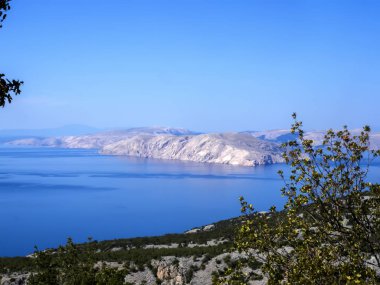 Görünüm Adriyatik kıyısında, Hırvatistan Adaları