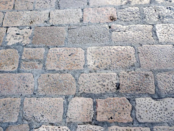 stone pavement on the pavement in the historic center of Zdar, Croatia