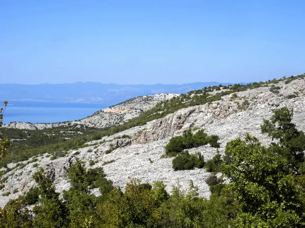 Vista Las Islas Costa Adriática Croacia — Foto de Stock