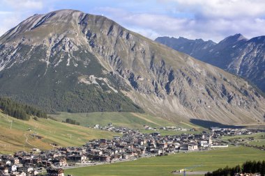 Görünüm Vadisi'nin, Livigno, İtalya