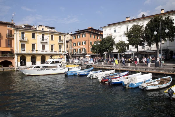 Bay Lake Garda Malcesine Olaszország — Stock Fotó