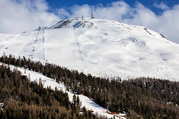 Skipiste Den Italienischen Alpen — Stockfoto