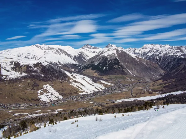 Skipiste Den Italienischen Alpen — Stockfoto