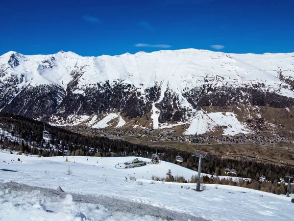 Pista Esquí Los Alpes Italianos — Foto de Stock