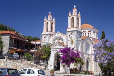 Ortodoks Kilisesi dağlarda, Rhodes, Yunanistan