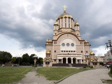 Romanya 'nın Fagaras kentindeki Ortodoks Kilisesi