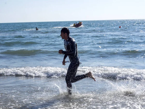 Międzynarodowy Triathlon Mamaja Rumunia — Zdjęcie stockowe