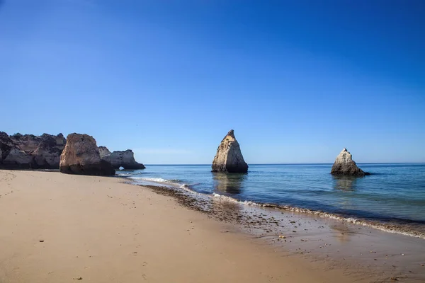 Wunderschöne Felsformationen Der Küste Der Algarve Portugal — Stockfoto