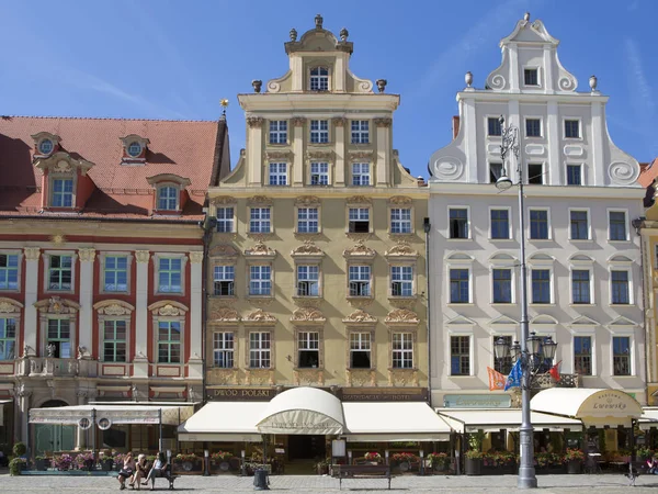 Altstadt Hauptplatz Elisabeth Kirche Breslau Polen — Stockfoto