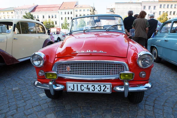 Exposición Coches Viejos Jihlava República Checa — Foto de Stock