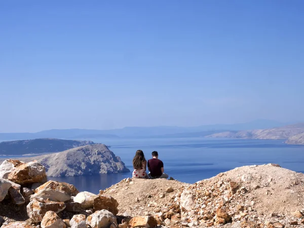 view of islands on the Adriatic coast, Croatia