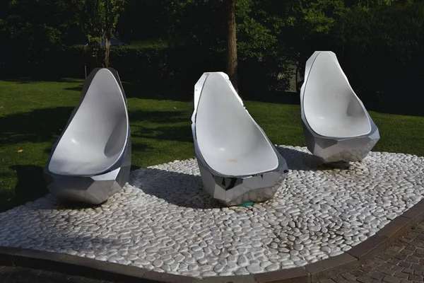stone chairs Garda di Riva, Italy