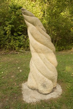 Kuks, Çek Cumhuriyeti - Eylül 21.2015:, Galeri modern heykel kırsal kesimde, Eylül 21.2015 Kuks, Çek Cumhuriyeti