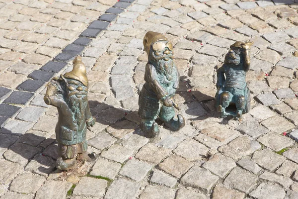 Dwarfs City Symbol Old Town Main Square Wroclaw Poland — Stock Photo, Image