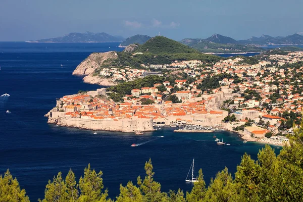 Vista Cidade Velha Dubrovnik Croácia — Fotografia de Stock