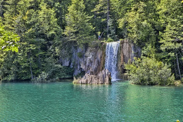 Krásy Národního Parku Plitvice Chorvatsko — Stock fotografie