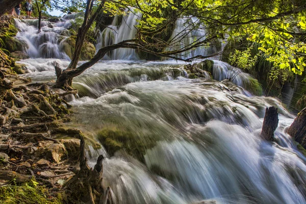 Belezas Parque Nacional Plitvice Croácia — Fotografia de Stock