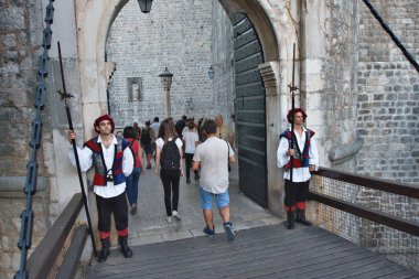 Dubrovnik, Hırvatistan - 16 Mayıs 2014: Dubrovnik'in. 16 Mayıs 2014 Dubrovnik, Hırvatistan