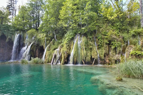 Καταρράκτες Εθνικό Πάρκο Plitvice Κροατία — Φωτογραφία Αρχείου