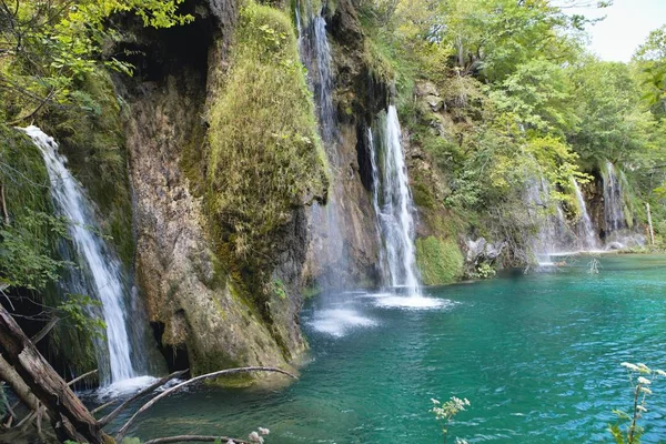 Καταρράκτες Εθνικό Πάρκο Plitvice Κροατία — Φωτογραφία Αρχείου