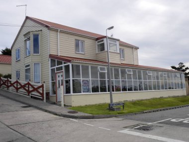  Stanley, Falkland Adaları basit evlerde,