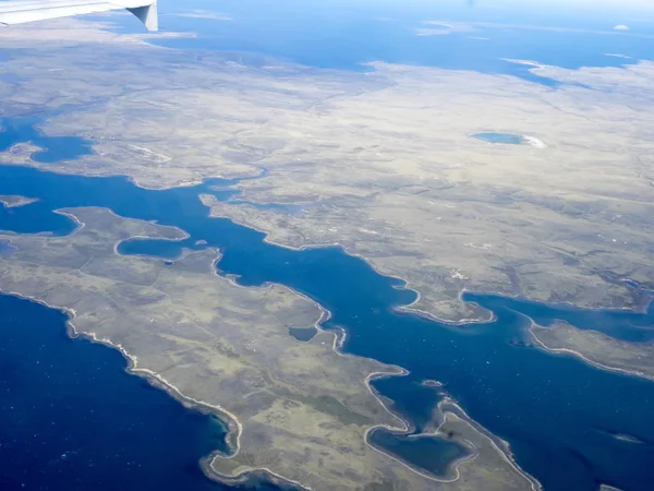 Vista Aérea Das Ilhas Malvinas — Fotografia de Stock