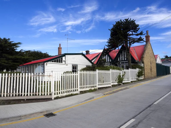 Casas Sencillas Stanley Islas Malvinas — Foto de Stock