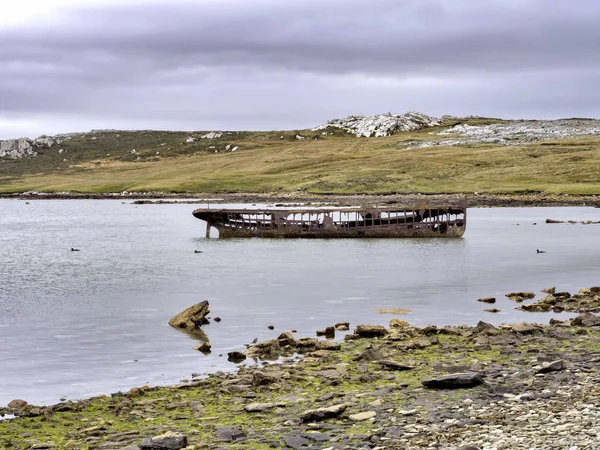 Boat Cemetery Port Stanley Falkland Islands Malvinas — Stock Photo, Image