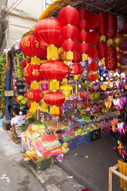 Yapay çiçek satış, Guangzhou, Çin