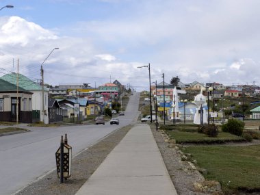 Punta Arenas, Patagonia, Şili streat