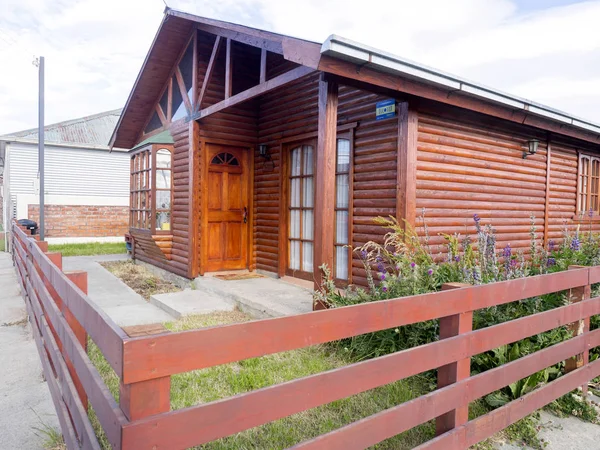 Eenvoudige Huizen Puerto Natales Chili — Stockfoto