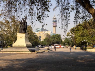 , Radyo kulesini hakim Santiago de Chile, Chile  
