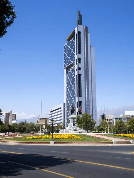 Ise Budově Centru Města Santiagu Chile — Stock fotografie