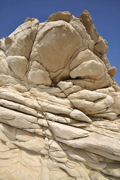 Belas Formações Rochosas Brancas Costa Cipriota — Fotografia de Stock