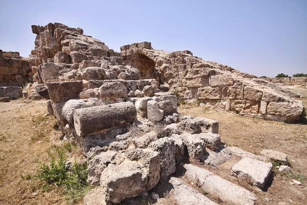 Salamis Kuzey Kıbrıs Türk Cumhuriyeti Kalıntıları — Stok fotoğraf