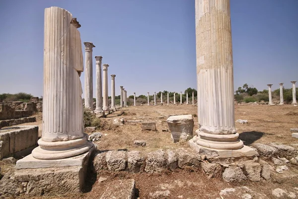 Ερείπια Της Σαλαμίνας Βόρεια Κύπρος — Φωτογραφία Αρχείου