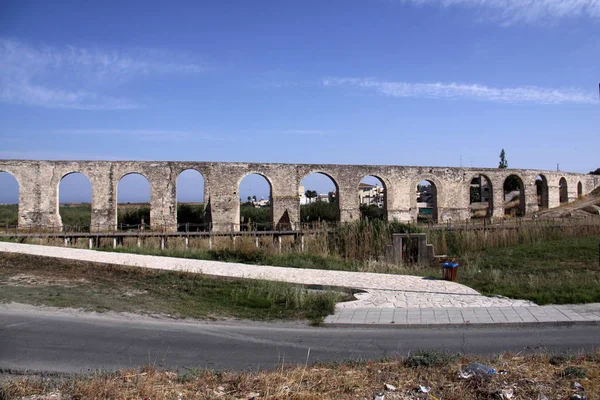 Aqueduto Histórico Larnaca Chipre — Fotografia de Stock