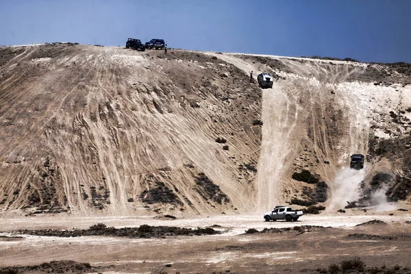 Vahşi Binmek Road Arabalar Dunes Limassol Kıbrıs — Stok fotoğraf