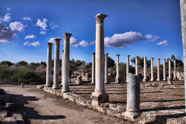 Ruinas Históricas Significativas Salamis Norte Chipre — Foto de Stock