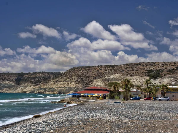 Akrotiri Beach Limassol Kıbrıs — Stok fotoğraf