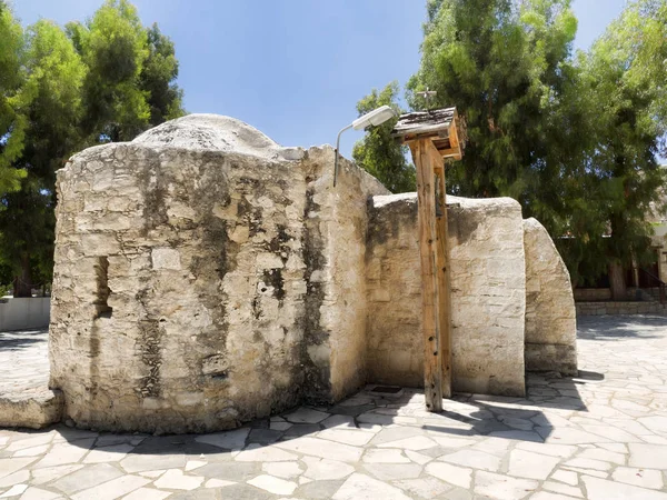 Pequeña Iglesia Piedra Original Limassol Chipre — Foto de Stock